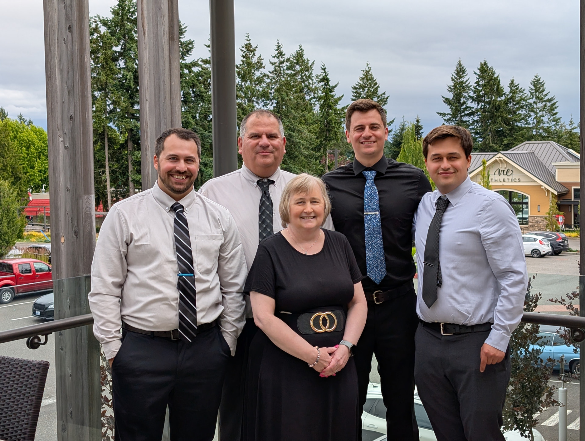 Kris Miller with her family, together on a summer evening